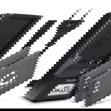 2x NP-BG1 NP-FG1 Camera Battery + Charger Set for Sony DSC-H50 H3 H7 H9 H10 H20 H55 H70 H90 DSC-HX9V HX5V HX7V HX10V HX20V DSC-W55 900mAh Replacement Battery BC-CSGB BC-CSGC LCD Smart Charger