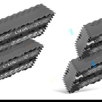 2x Akku für Sony HXR NX 100, NEX FS700R, FS700RH, HVR-Z1, HVR-V1 10050mAh USB-Out 2.4A von CELLONIC