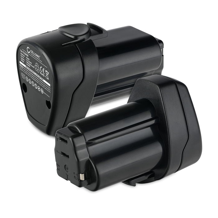 2x Batteria 6.25439, 625439000 per attrezzo Metabo Powermaxx BS/ BS Basic/ BS Quick/ BS Quick Pro/ ASE, KPA 10.8 600 Affidabile batteria di ricambio da 1.5Ah ioni di litio senza effetto memoria per utensili Metabo