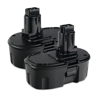 2x Batteria DC9096, DE9039, DE9095, DE9096, DE9098, DE9503 per attrezzo Dewalt DC390, DC925, DC385, DW936, DW97, DC020, DC212 Affidabile batteria di ricambio da 3Ah NiMH con ridotto effetto memoria per utensili Dewalt