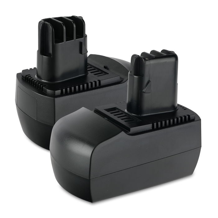 2x Batteria 6.25475, 6.25476,625476000, ME-1474 per attrezzo Metabo BSZ 14.4, BSZ 14.4 Impuls, BSZ 14.4 Impuls Affidabile batteria di ricambio da 3Ah NiMH con ridotto effetto memoria per utensili Metabo
