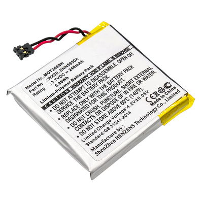 WX30 Ersatz Akku für Motorola Moto 360 (1.Gen) Smartwatch Ersatzakku - 240mAh Fitnessuhr Austauschakku, Batterie