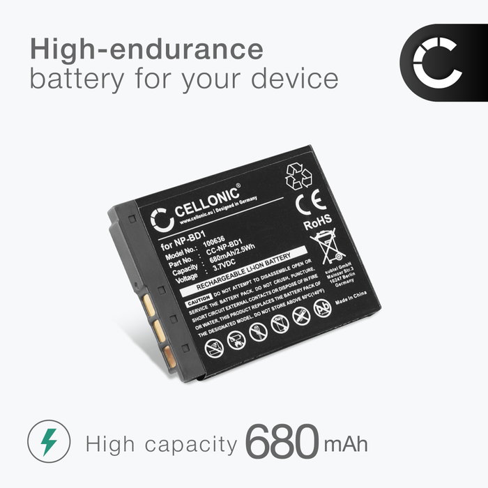 Batterie Otech Pour Sony Cyber-shot DSC-T77 – 750 MAh NiMH (Neuf, Garantie 2 Ans)