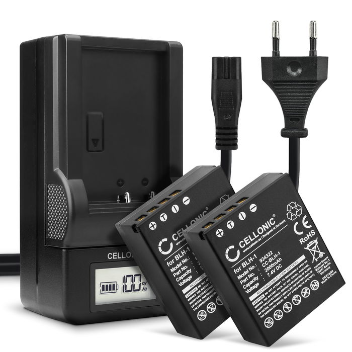 2x Olympus BLH-1 Batterie