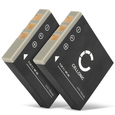 2x Batteria SLB-0737 SLB-0837 per fotocamera Samsung DigiMax i5 i50 MP3 i6 PMP i70 i70S DigiMax L50 L60 L70 L700 L700s L73 L80 NV7 OPS NV3 NV5 Affidabile ricambio da 700mAh, marca CELLONIC