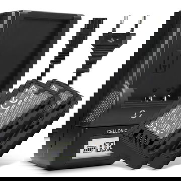 2x Ersatz Akku VW-VBK180 VW-VBT190 -VBY100 + Ladegerät VW-BC10 für Panasonic HC-V180 V10 V160 V270 V380 V777 V800 HC-VXF990 HC-VX980 HC-W580 HDC-SD40 Kamera - 1780mAh Ersatzakku Batterie, Ladekabel, Akkuladegerät