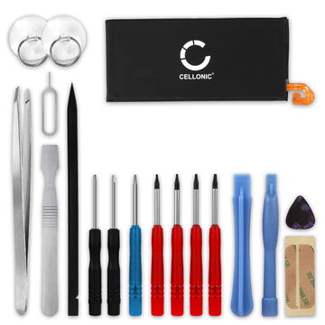 Ersatz Akku für Samsung Galaxy J3 (2017) Handy / Smartphone - Ersatzakku EB-BJ330ABE 2400mAh + Werkzeug-Set, Handyakku