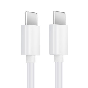 USB C Type C Kabel für OnePlus 9, 9 Pro, 8, 8 Pro, 8T, 7, 7 Pro, 7T, 7T Pro, 6, 6T, Nord, Nord 2 Handy Ladekabel - 1m 3A (PD 60W) PVC weiß - Datenkabel für Smartphone
