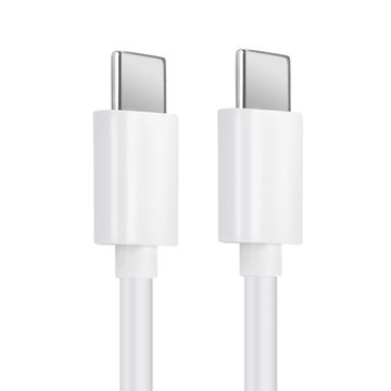 USB C Type C Kabel für Oppo Find X3 Pro, Neo, Lite, Find X2 Pro, Neo, Lite Handy Ladekabel - 1m PVC weiß - Datenkabel für Smartphone