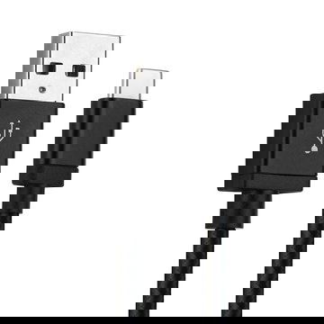 Câble USB C Type C 1m pour casque JBL Charge 4 Flip 5 Link Portable LIVE 300TWS Pulse 4 Clip 4 data et charge 3A Nylon noir