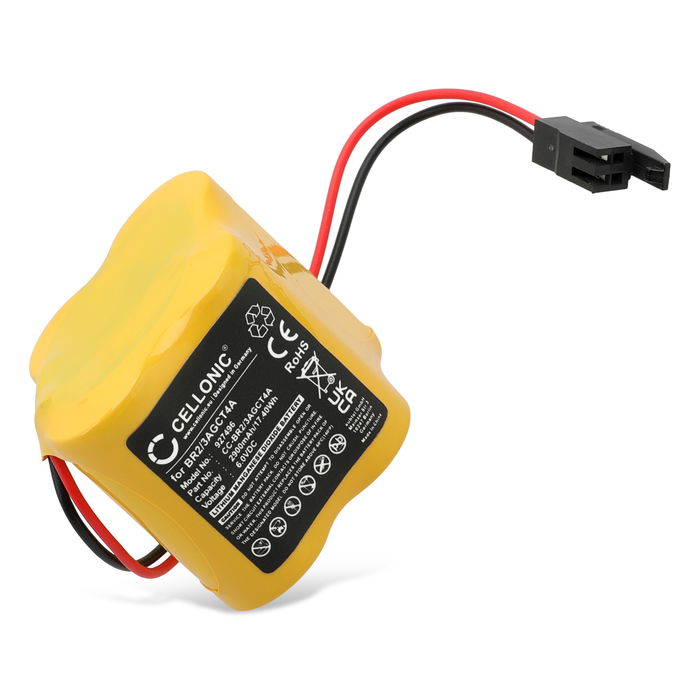 Battery for Panasonic A98L-0031-0025, BR-2/3AGCT4A, Allen-Bradley SLC-500, MicroLogix 1400, MicroLogix 1500 A98L00310025, BR2/3AGCT4A (2900mAh, 6V) from subtel