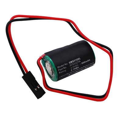 Batterie für Siemens Simatic S7-300, W79084-E1001-B2, Simatic S5-90U, Simatic S5-100U - 840D, MC2-BAT-AB, 575332TA, 6FC5247-0AA18-0AA0 (900mAh ) Ersatzakku