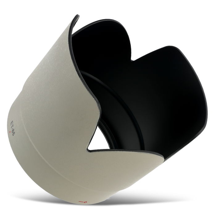 ET-86 White Paraluce per fotocamera Canon EF 70-200mm f/2.8L IS USM - baionetta a tulipano / a fiore / a petalo Parasole marcato CELLONIC