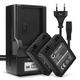 2x Batteria 680mAh + Caricabatteria