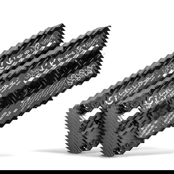 2x NP-F750 Batteries for Sony HDR-FX7 HDR-FX1 HDR-FX1000 DSR-PD150 GV-HD700 DSR-PD170 GV-HD700E DSR-250 GV-D200 Camcorder 2600mAh NP-F330 NP-F550 Battery Replacement