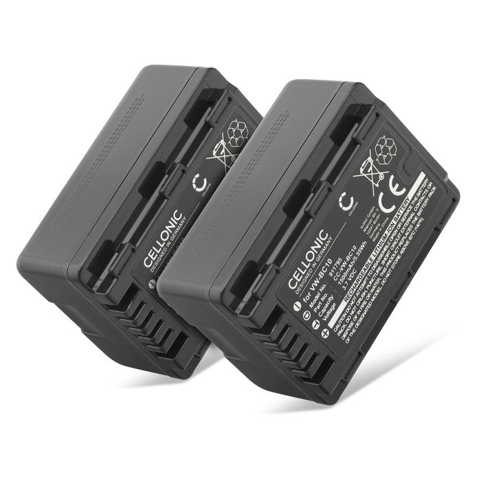 2x Panasonic VW-VBL090 Batterie