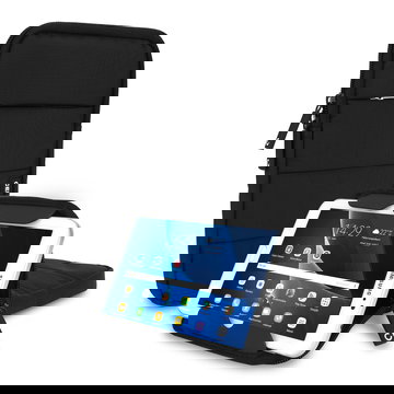 CELLONIC Universal Tablet Hülle für 8" Zoll Tablets und eBook Reader - Tablet Schutzhülle mit Anti-Shock Bubbles schwarz, wasserabweisend, aus Nylon | Tablet Sleeve, Tasche