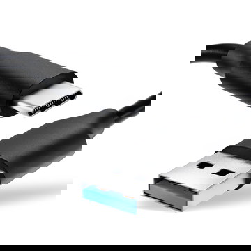 Câble USB C Type C de 1,0m pour montre Fairphone 4 / 3 / 3 Plus data et charge 3A noir en PVC