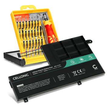 Batterie pour Lenovo Yoga 510-14AST, 510-14IKB, 510-14ISK, 510-15IKB, 510-15ISK, L15M2PB1, L15C2PB1 7.6V 4600mAh + kit d'outils de subtel