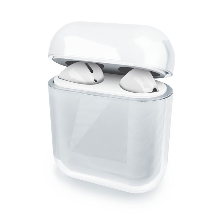 Durchsichtige Hülle kompatibel mit Apple AirPods AirPods 2 Schutzhülle - Crystal Clear Ladeschale Case: Transparent, durchsichtig - Tasche Ladecase Cover Etui Airpodscase