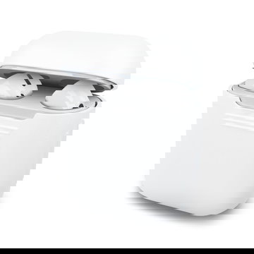 Étui de protection en Silicone couleur blanc pour Apple AirPods AirPods 2 - coque souple antidérapante haute résistance