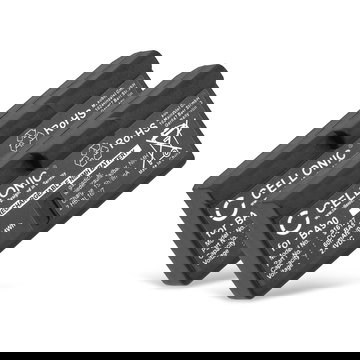 2x BA90, BA 90, E 180 Batteria di ricambio per Sennheiser Audioport A1, HDE, HDI, RI, E90 Set90, E180 Set180 60mAh , pila sostitutiva per cuffie, apparecchi, headset, auricolari