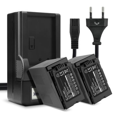 2x Batteria VW-VBD58 VW-VBD29 + Caricabatteria per Panasonic HC-X1 HC-X1000 HC-MDH3 CELLONIC