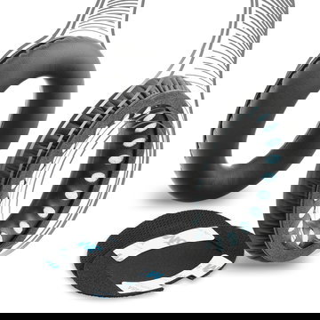 Kit di 2 cuscinetti di ricambio per apparecchi auricolari, cuffie headset Bose QuietComfort 25, QuietComfort 15, QuietComfort 2 paraorecchie, earpads, sostituzione spugnette con comoda imbottitura