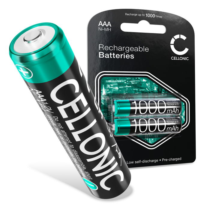 2x Batteria sostitutiva per Casio / Sharp Affidabile ricambio da 2x 1000mAh AAA celle dalla lunga durata di vita utile