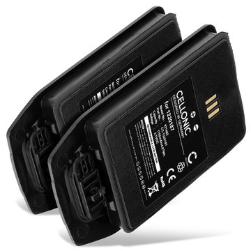 2x 1220187 Ersatz Akku für Ascom D81, Avaya DECT 3749, Aastra DT413 - Telefon Ersatzakku - 1100mAh Telefonakku, wiederaufladbare Batterie