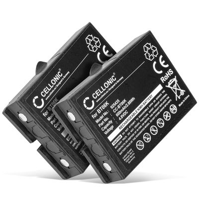 2x BT06K Battery for Ikusi TM70, Ikusi T70-1, Ikusi T70-2, Ikusi T71 600mAh Battery Replacement BT06K Remote Control Transmitter