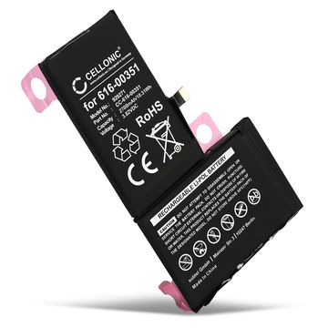 Akku für Apple iPhone X, 616-00351 (2700mAh, 3.82V) von CELLONIC