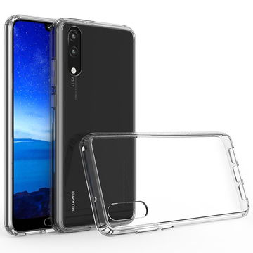 subtel Coque simple TPU Transparent pour Huawei P20 - Protection de téléphone chocs et rayures