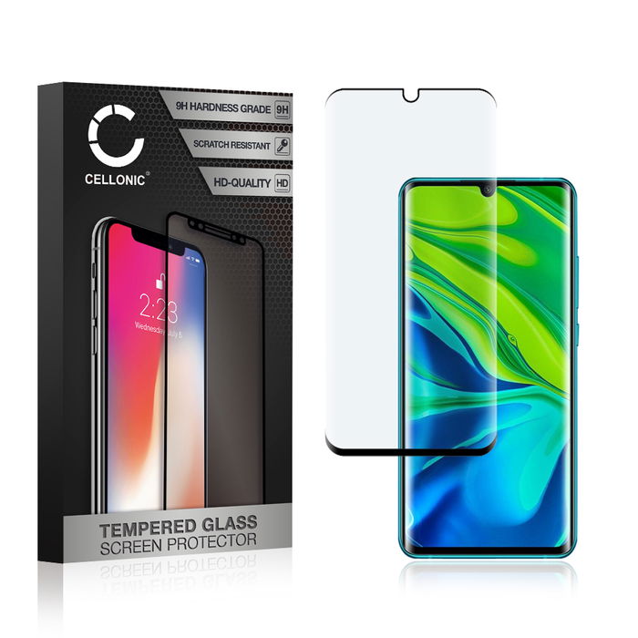 Xiaomi Mi Note 10 Protecteur d'écran 9H en verre trempé 3D Full Cover de CELLONIC