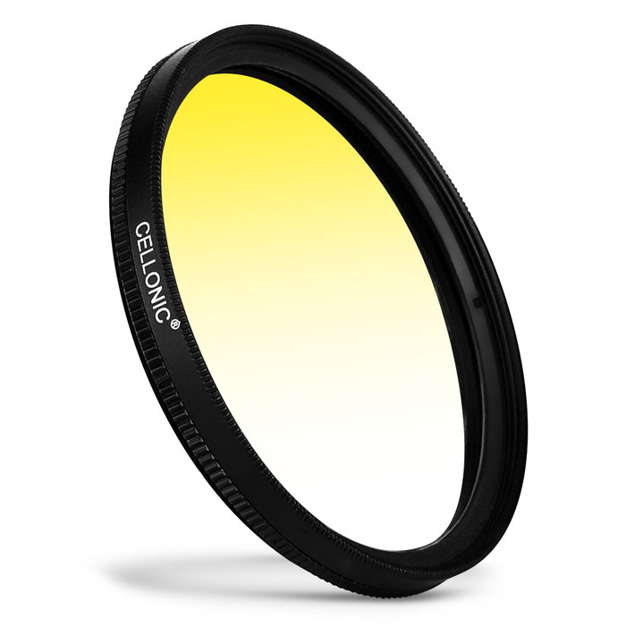 Filtre gradient couleur Jaune pour Voigtlaender VM 40mm F 2,8 Heliar Ø 37mm