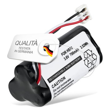 Batteria per Wella Xpert HS70 / Tondeo Eco-XP (Standard Version) - 1520902, HR-AAAU (700mAh) batteria di ricambio