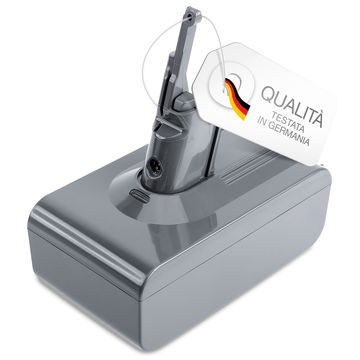 Batteria per Dyson V8, V8 Absolute, V8 Animal, V8 Animal Exclusive, V8 Fluffy, V8 Range (Dyson 215681), SV10, SV25 4000mAh - Batteria con viti - di CELLONIC (Not suitable for wall charger)