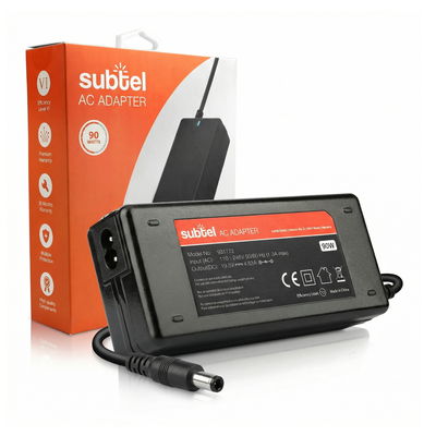 Chargeur pour PC portable Dell Inspiron 15,14/ Latitude E5520,7490, HP Pavilion - Alimentation 19.5V 4.62A 65W 90W PA-10, PA-12, Câble de Charge 2.6m Connexion(7.4mm x 5mm + pin)