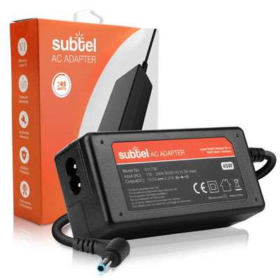 19.5V Laptop Ladekabel: 45W Ladegerät und Netzteil für Dell XPS 13, Inspiron 13,14,15,17/ HP Pavilion,EliteBook, Envy Notebook PCs - 2.6m Netzkabel 741727-001,LA45NM140