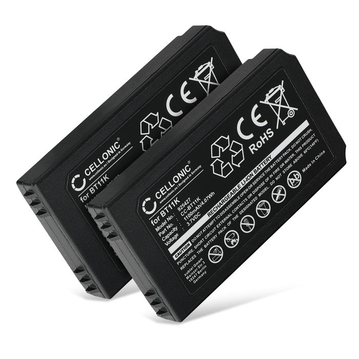 2x Ikusi BT11K Akku 1100mAh Ersatzakku Batterie von subtel