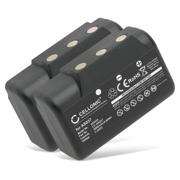 2x Akku für IMET BE5000, I060-AS037, M550S Wave L, Wave S AS037 (2000mAh, 2.4V) von CELLONIC