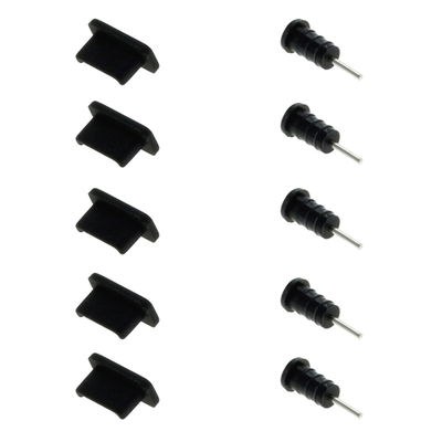 5x Universal Dust Cover for USB-C and 3.5mm audio connector