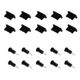 10x Set di tappi antipolvere