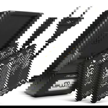 2x Akku für Toshiba Camileo P10 S10 P30 H20 HD H10 Pro HD PDR-5300 PDR-T20 PDR-T30 1180mAh + Ladegerät von CELLONIC