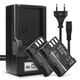 2x Batteria 1250mAh + Caricabatteria