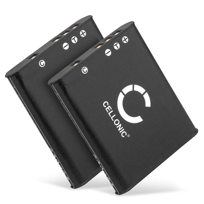 2x Batterie 770mAh pour appareil photo Sony DSC-W190, MHS-CM5 Bloggie, MHS-PM1 - Remplacement modèle NP-BK1