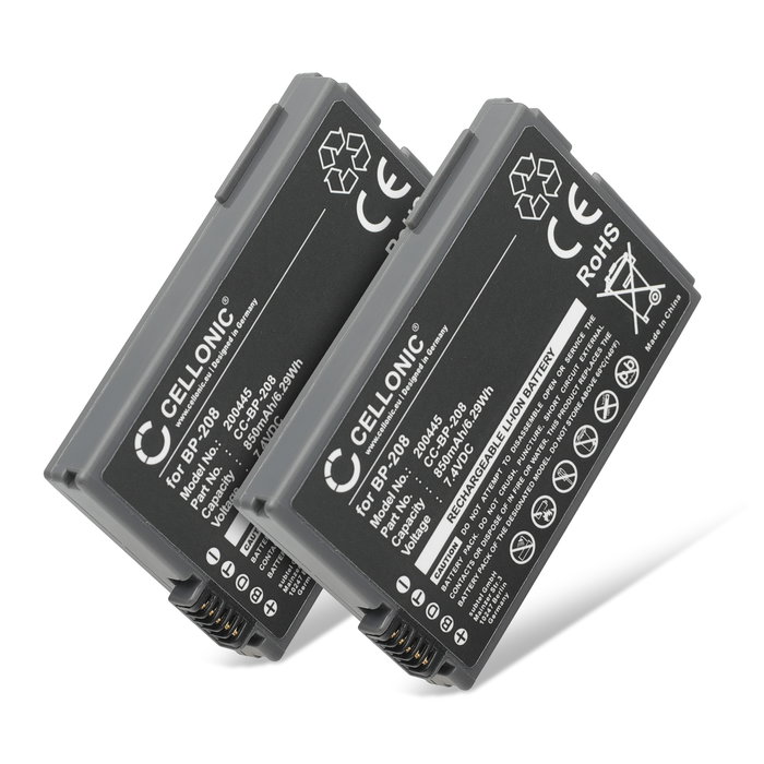 2x Canon MVX4i Batterie