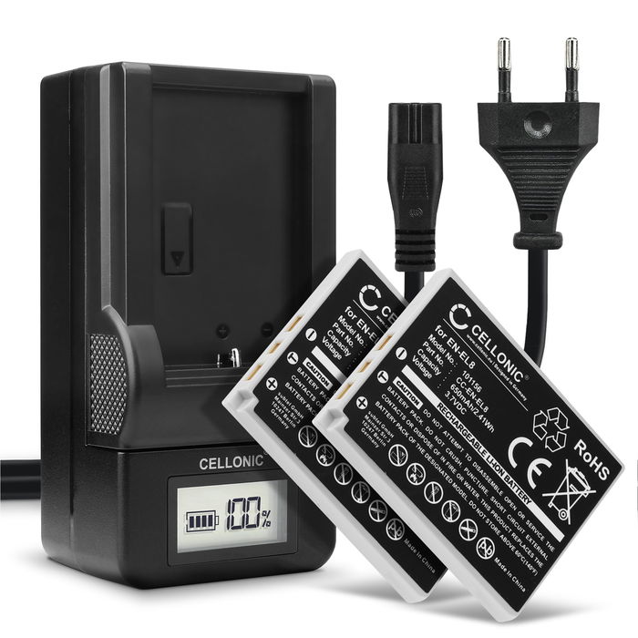 2x Nikon Coolpix S1 Batterie