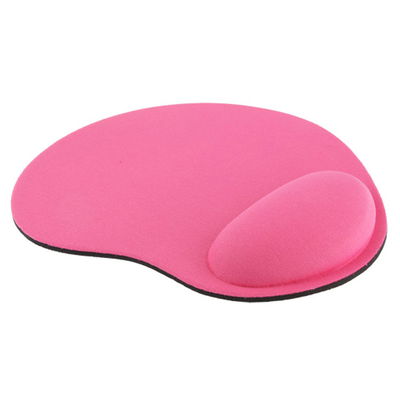 Komfort Mauspad mit Schaumstoff Handauflage, ergonomisch - rosa