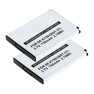 2x Batterie BST-37 750mAh pour téléphone portable Sony Ericsson W810i / W800i / W550i